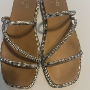 Mix No. 6 Silver Rhinestone Sandals